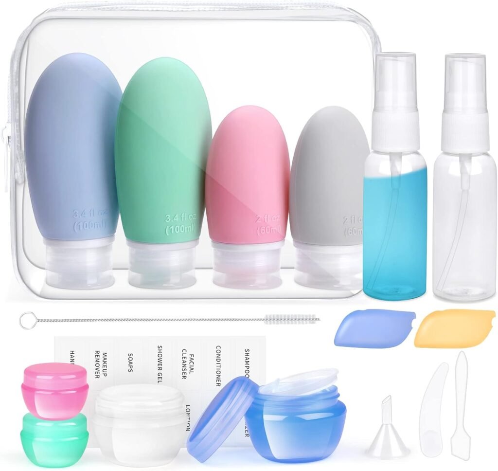 Travel Bottles - travel essentials - packing list