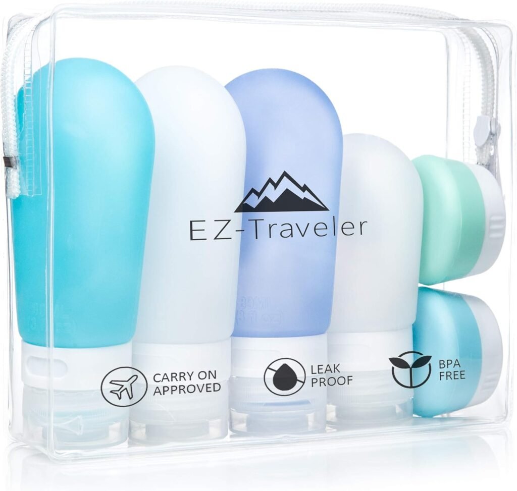 refillable travel bottles - essential packing from amazon