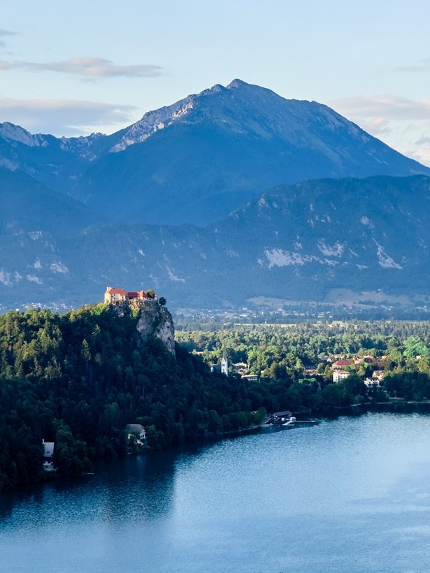 bled castle and lake bled view - slovenia travel guide
