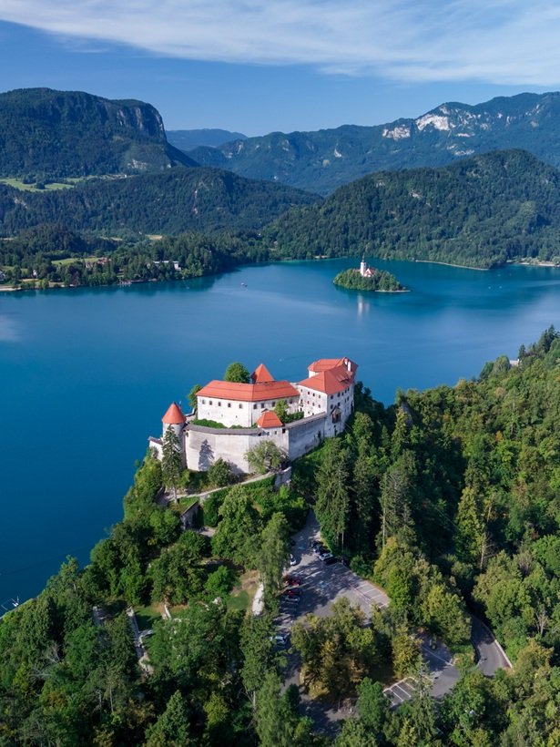 bled castle dji drone photography - slovenia drone shot