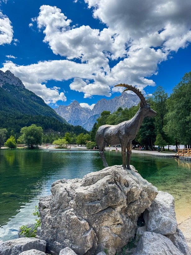 lake jasna - mountain views in slovenia - best slovenia travel itinerary